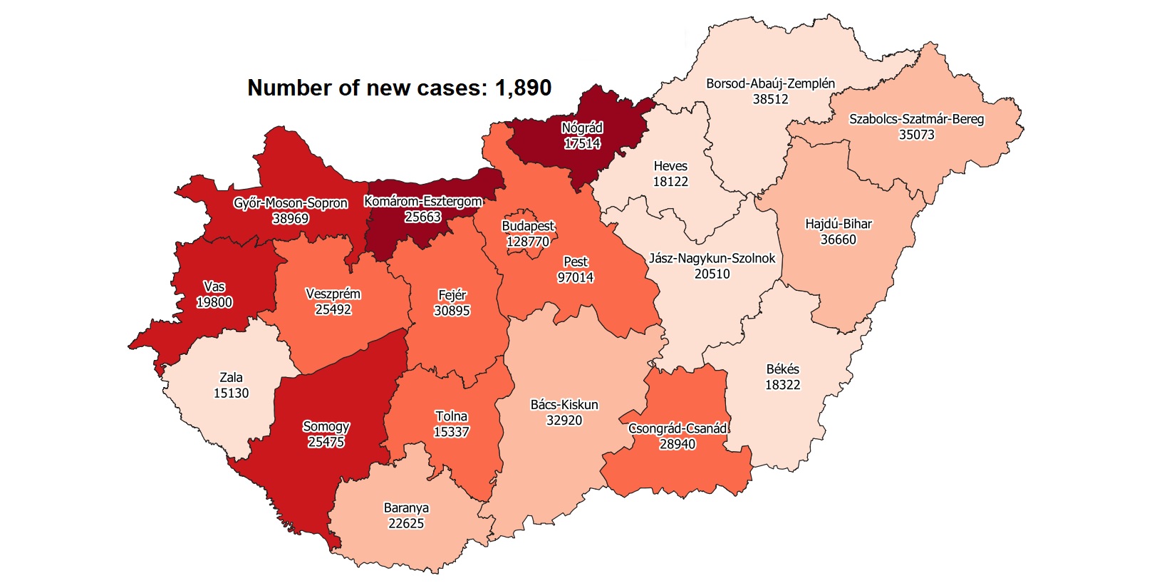 Covid Update: 251,077 Active Cases 170 New Deaths In Hungary