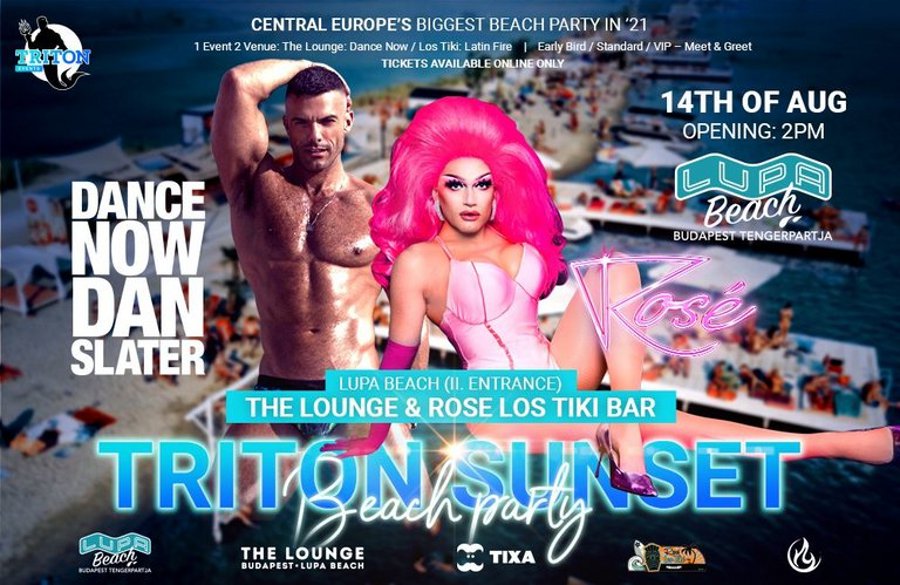 Triton Sunset Beach Party @ Lupa Budapest, 14 August