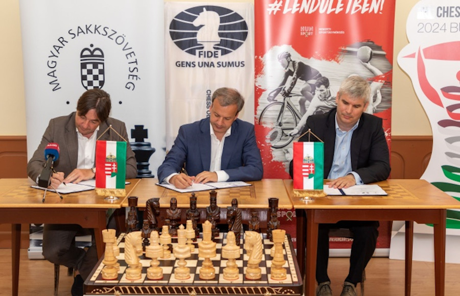 Hungarian Chess Federation Signs Contract To Host 2024 Chess Olympiad