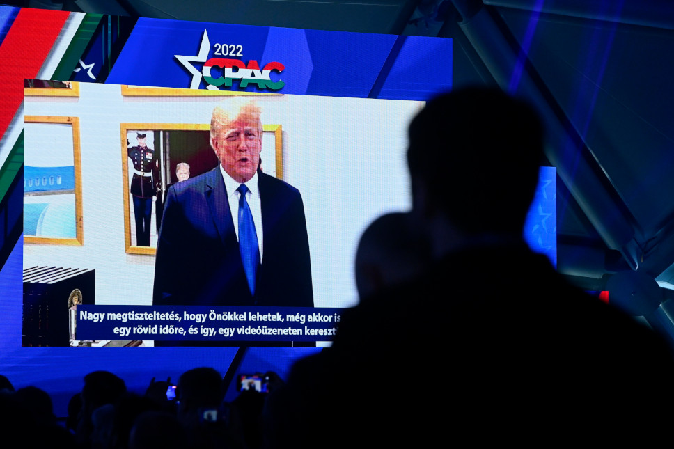 Former US President Donald Trump Addresses CPAC Hungary