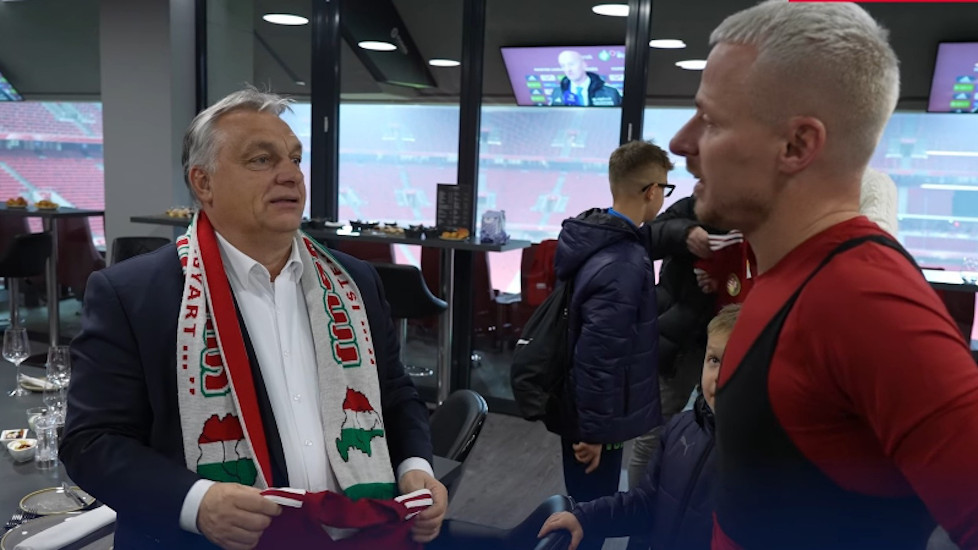 Watch: Orbán Orban Got Into a Scandal Over a Fan Football Scarf