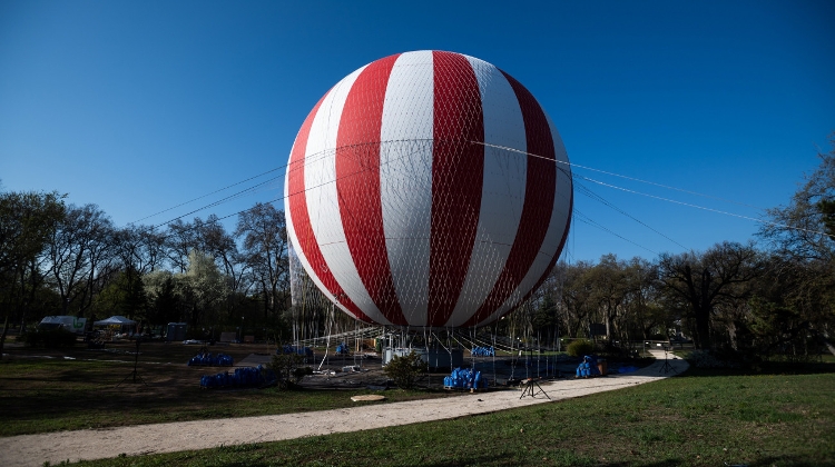 Panoramic Air Balloon in Budapest City Park