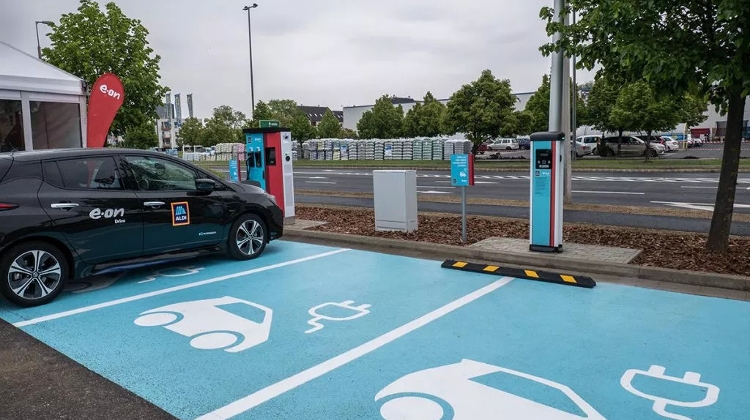 Ultra-Fast Electric Car Charging Stations Added by Low-Cost Retail Chain in Hungary