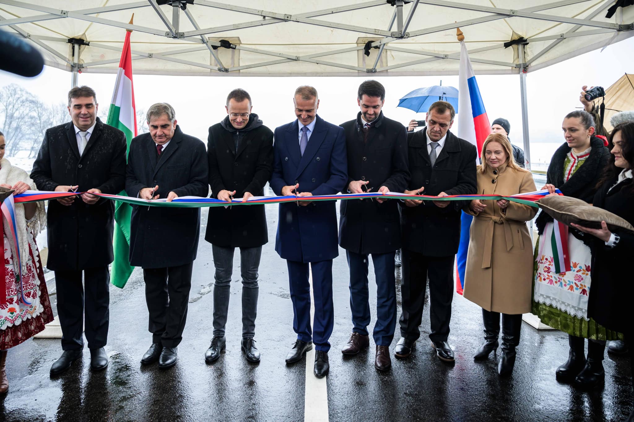 New Bridge Over River Ipoly Opened By Hungary And Slovakia