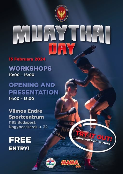 National Muaythai Day, Vilmos Endre Sportcentrum Budapest, 15 February