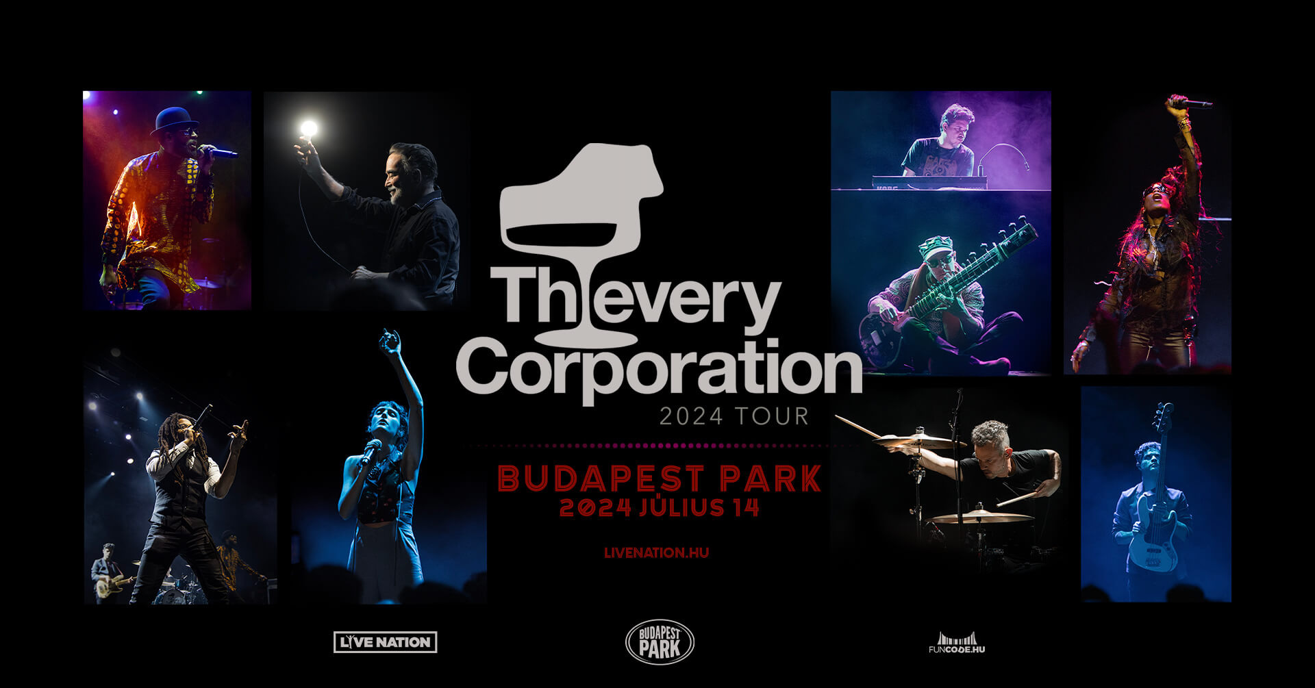 Thievery Corporation, Budapest Park, 14 July