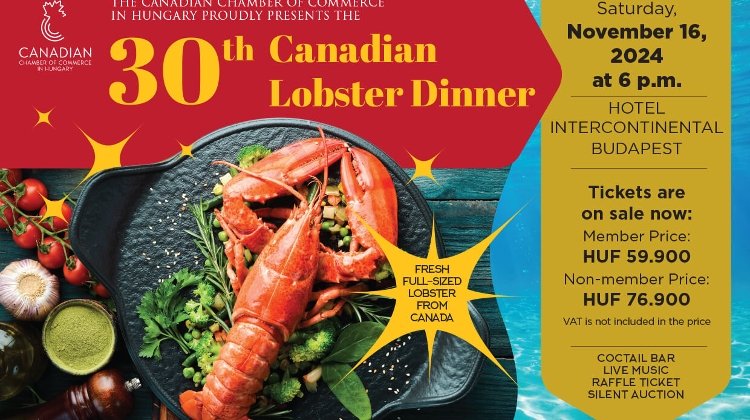 30th Canadian Lobster Dinner, Hotel InterContinental Budapest, 16 November 30th Canadian Lobster Dinner, Hotel InterContinental Budapest, 16 November