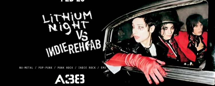 Indie Rehab vs Lithium Night, A38 Ship Budapest, 20 February Indie Rehab vs Lithium Night, A38 Ship Budapest, 20 February