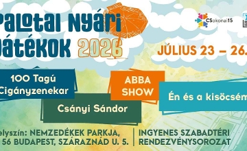 Free Festival: Palotai Summer Games in Budapest, 23 - 26 July Free Festival: Palotai Summer Games in Budapest, 23 - 26 July