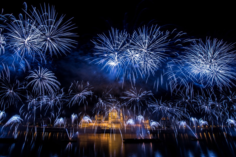 National Holiday Fireworks In Budapest, 20 August