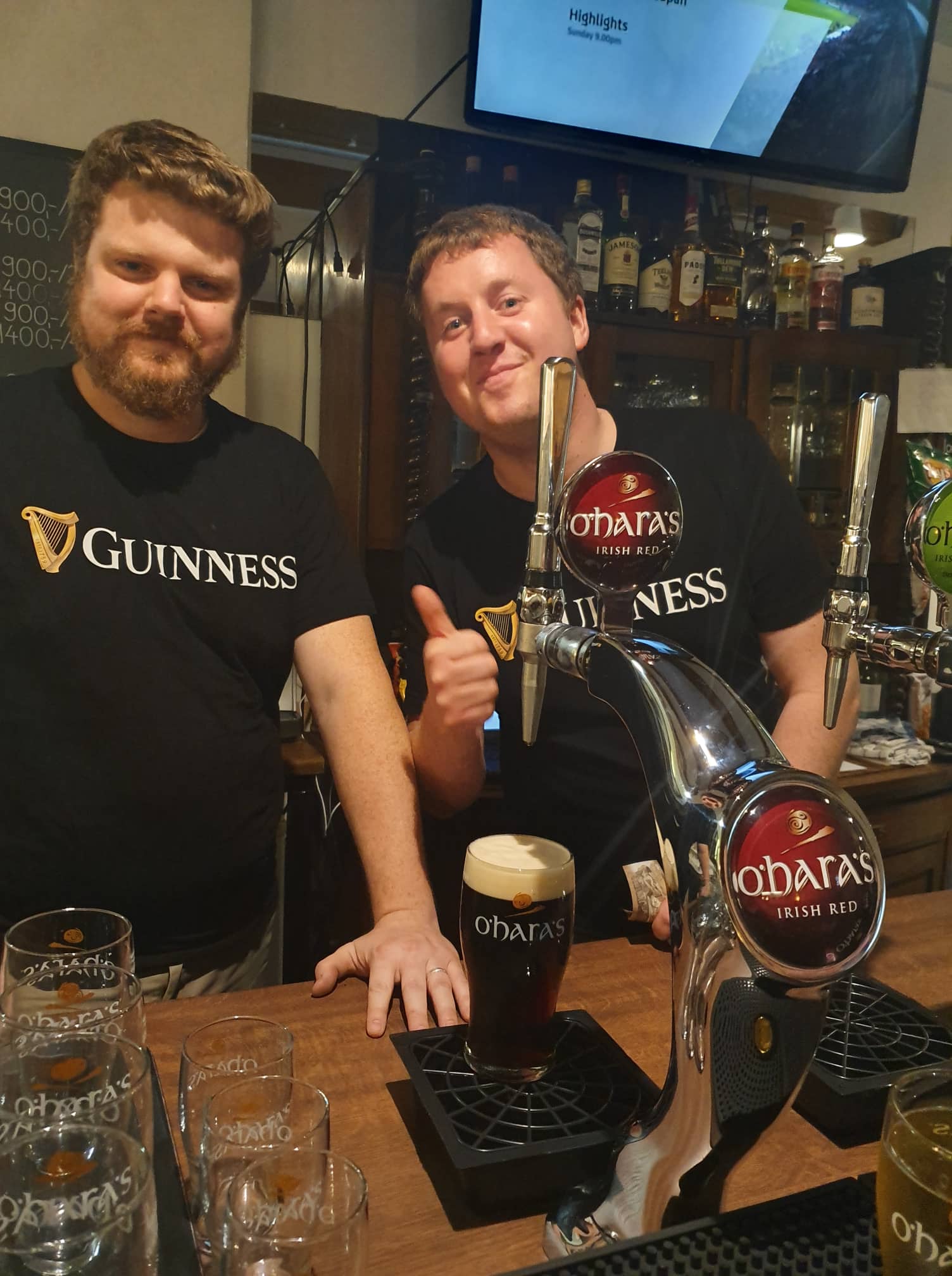 Tim Helmick & Brian Tuohy, Owners Of Davy Byrne's Pub In Downtown Budapest