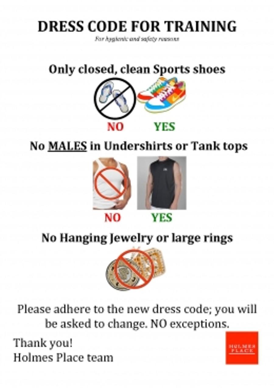 Update:Holmes Place Dress Code For Training