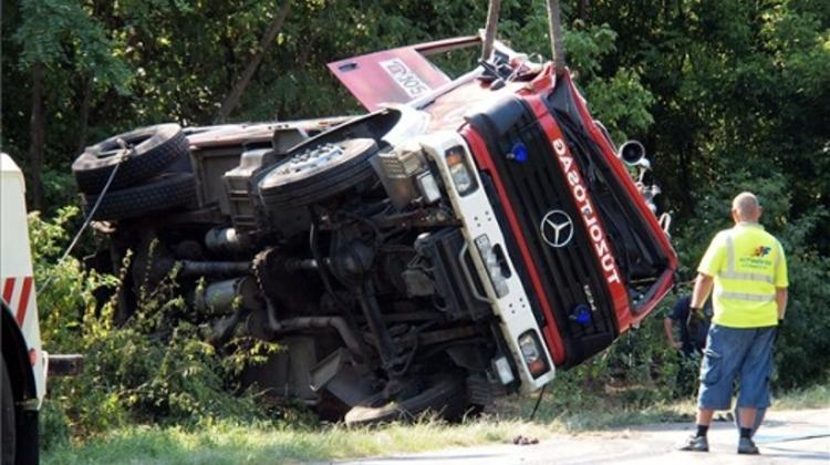 Hungarian Fire-Fighter Dies As Vehicle Overturns