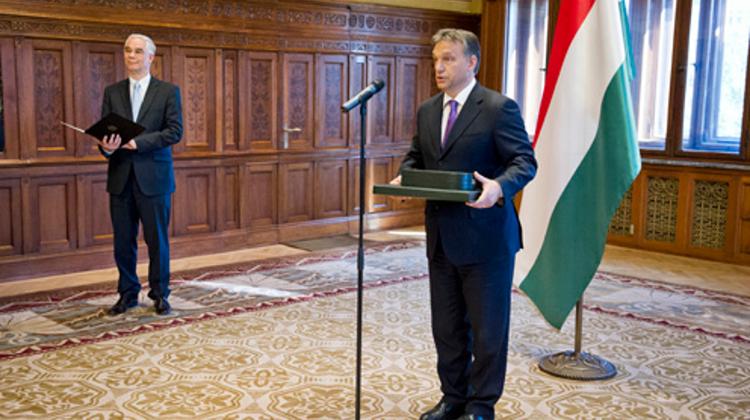 PM Orbán Presents Bernhard Vogel With The Grand Cross Of The Order Of Merit Of Hungary