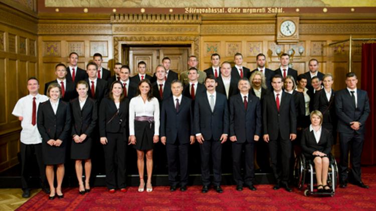 Hungarian Olympians Honoured in the Parliament Building