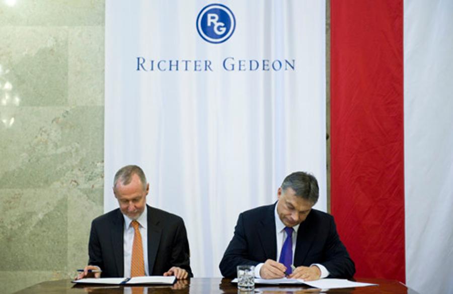 PM Signed Agreement With Hungarian Pharmaceuticals Maker Richter Gedeon