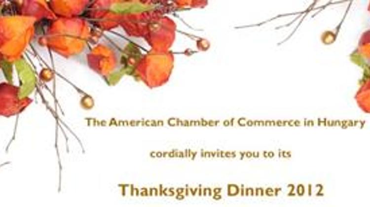 Invitation: AmCham Thanksgiving Dinner 2012, Marriott Hotel Budapest, 20 November