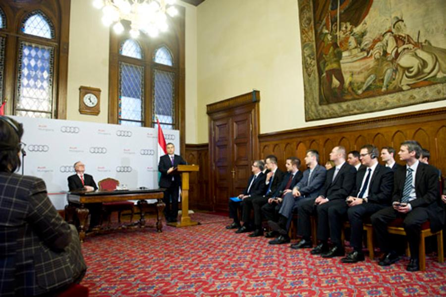 Hungarian Gov Concludes Strategic Partnership Agreement With Audi