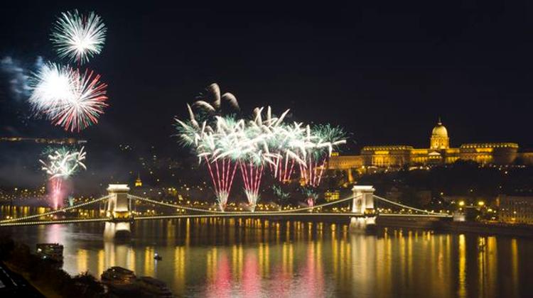 Ceremonial Fireworks In Budapest, 20 August