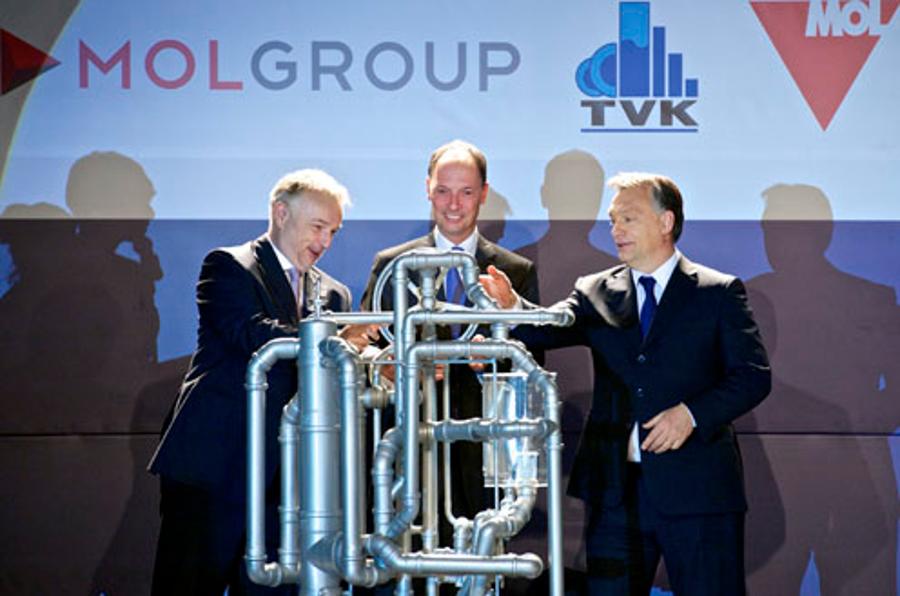 Hungary's PM  Attends Foundation Of New MOL Plant