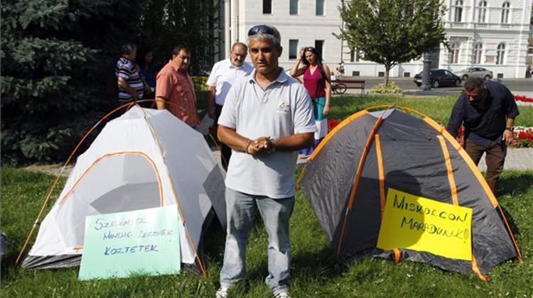 Roma Protest Against Eviction In Miskolc, Hungary