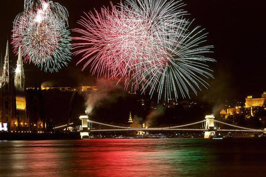 Fireworks In Budapest, 20 August 2014
