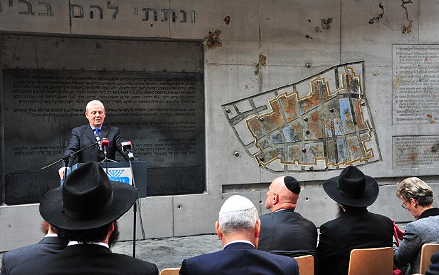 Inauguration Of  Memorial Wall Remembering Ghetto In Budapest