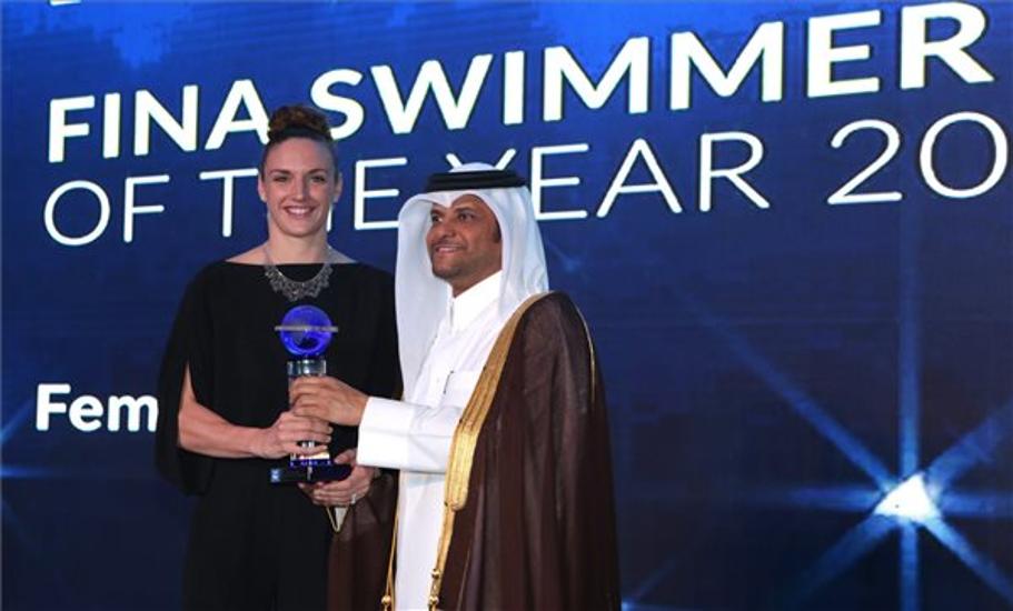 FINA Gives Top Award To Hungarian Swimmer Katinka Hosszú
