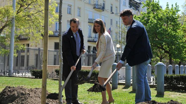 Tree Planting In Budapest In Honor Of Earth Day