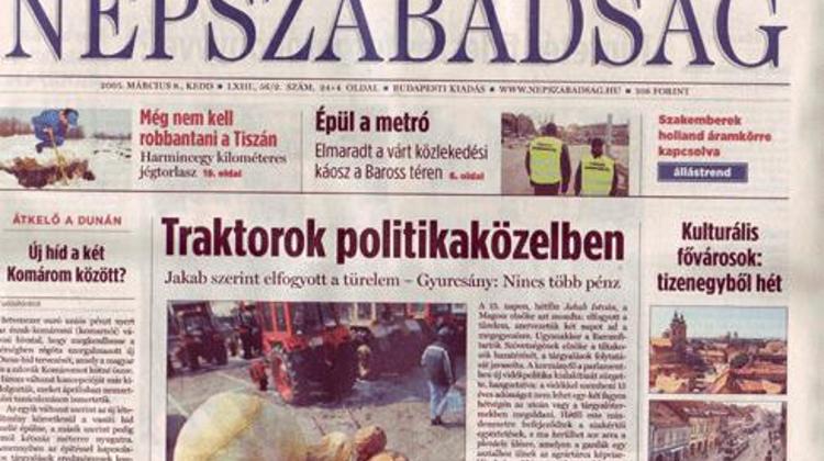 Hungarian Daily Népszabadság Editor-In-Chief Resigns Over Accident Leading To Death