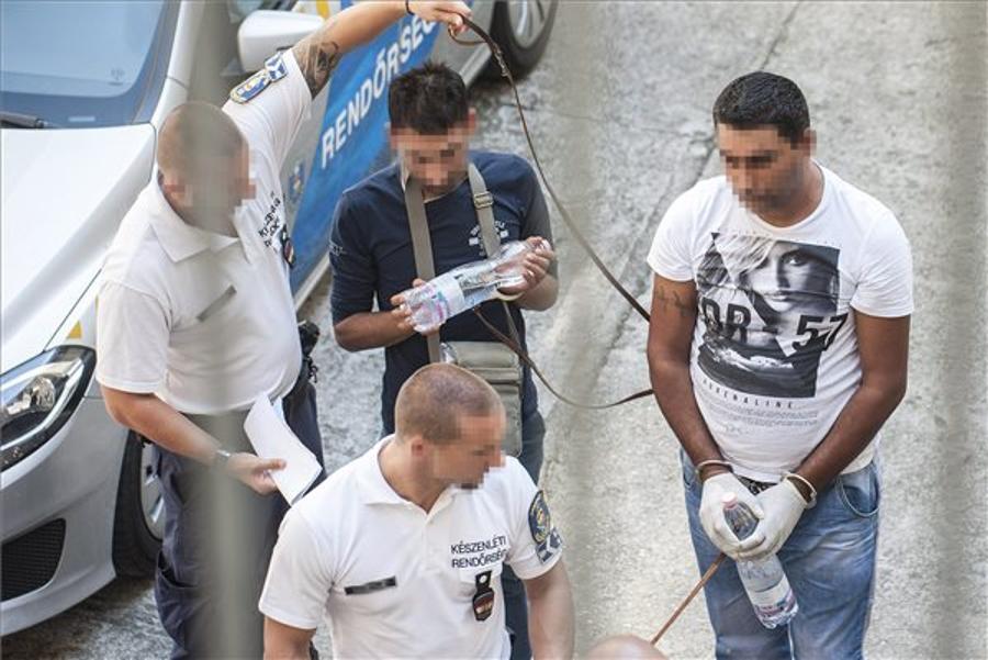 Hungarian Police Take Suspected Human Traffickers Into Custody
