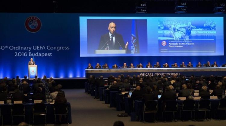 European Football Chiefs Gather In Budapest As UEFA Holds Congress In Hungary