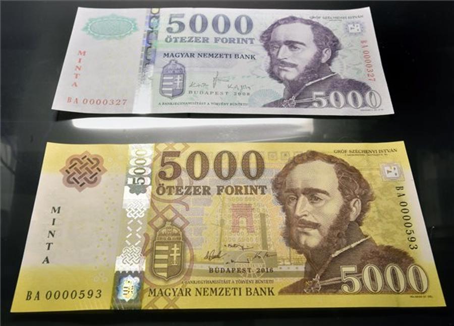 Color-Cycling Hungarian Money - Hungarian 5000 Forint Banknotes Will Be Yellowed