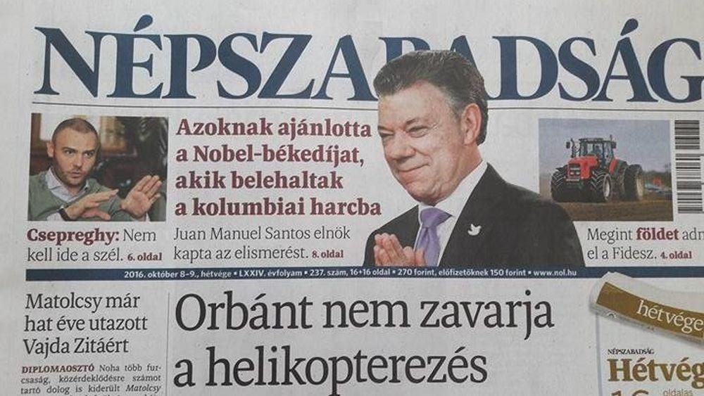 Owner Says No Plans To Relaunch Hungarian Daily Népszabadság