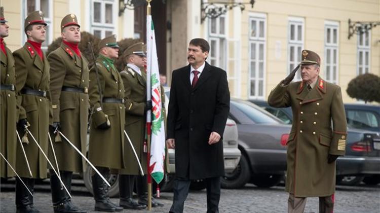 President Addresses Hungarian Military Leaders