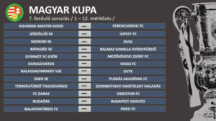 Hungarian Cup: Fradi To Head To Kisvárda, Budaörs To Host Honvéd