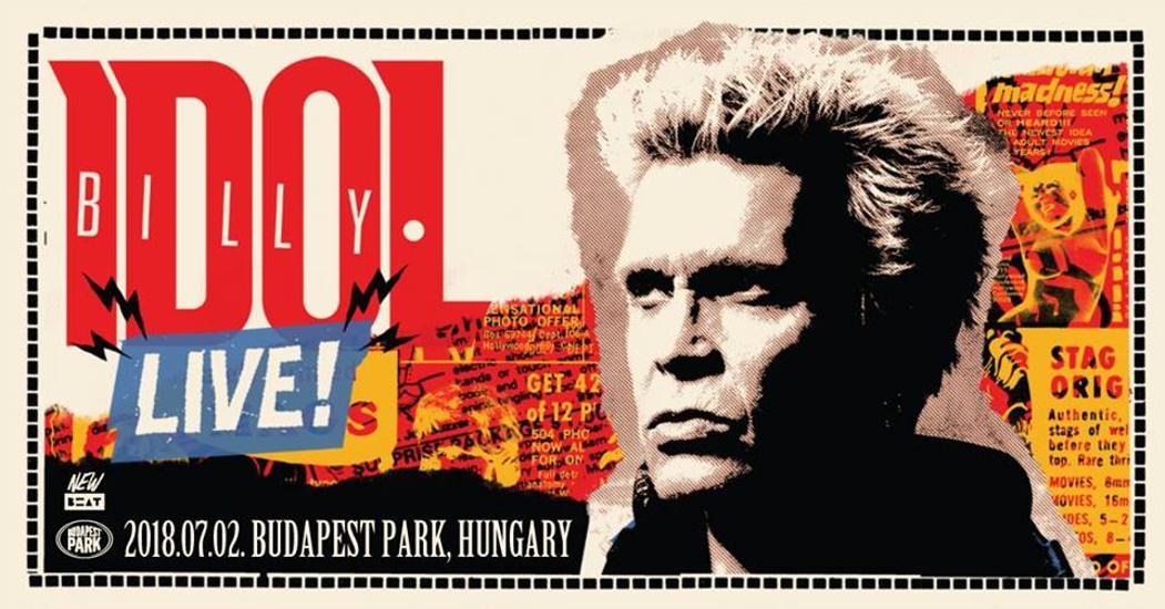 Tickets Available Soon For Billy Idol Concert, Budapest Park, 2 July